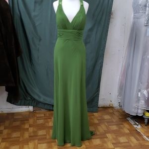 Bridesmaid dress Forrest green bari jay chiffon